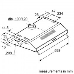 Bosch DHU665CGB Cooker Hood