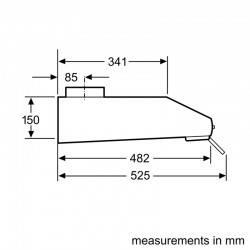 Bosch DHU665CGB Cooker Hood