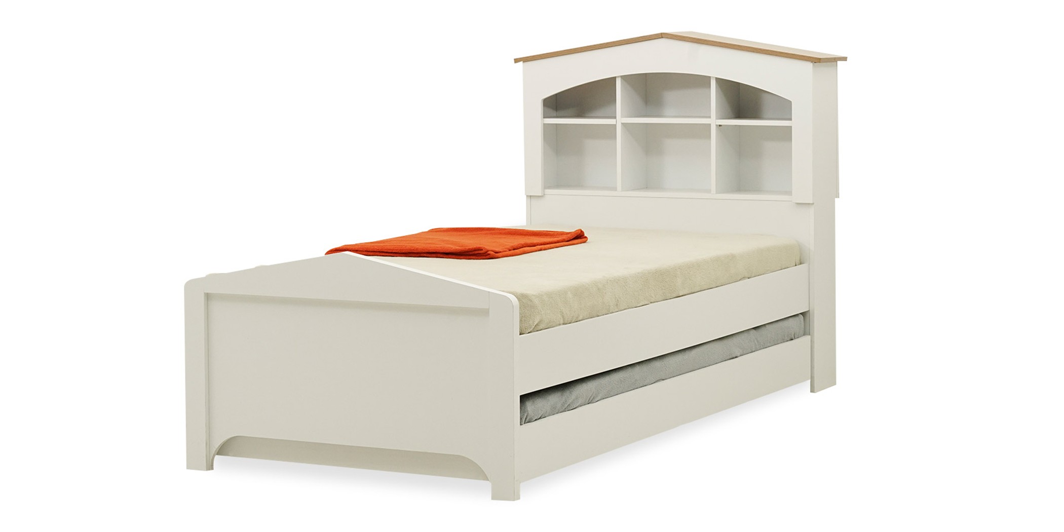 Alexandra Bedroom Set 90X190 cm White & Beige Oak