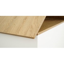 Alexandra Bedroom Set 90X190 cm White & Beige Oak