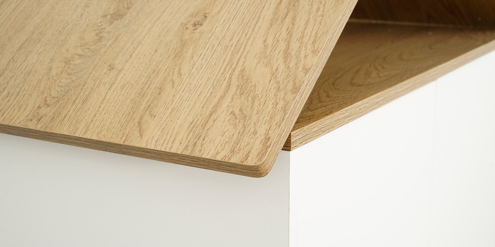 Alexandra Bedroom Set 90X190 cm White & Beige Oak