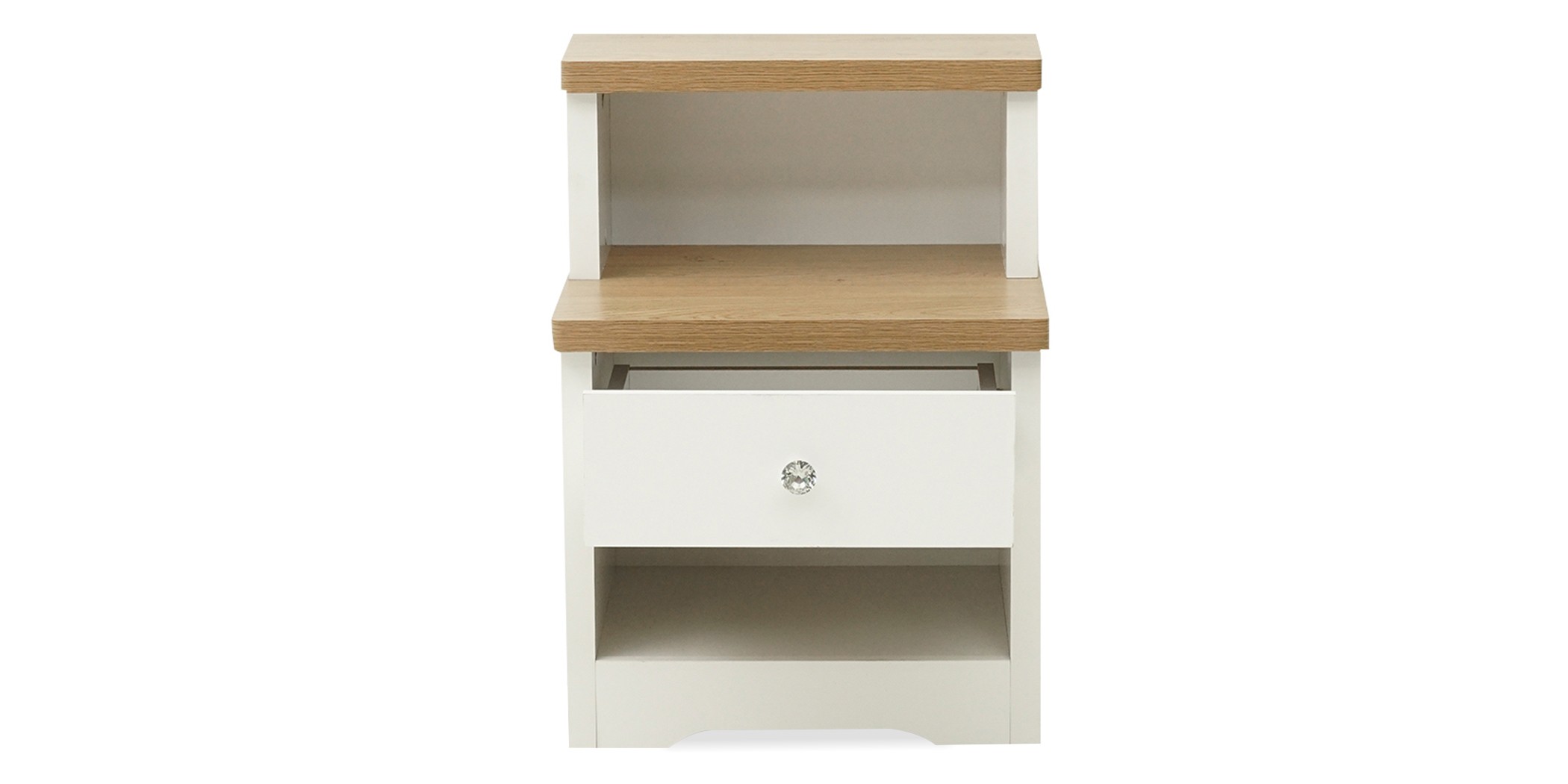 Alexandra Bedroom Set 90X190 cm White & Beige Oak