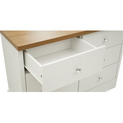 Alexandra Bedroom Set 90X190 cm White & Beige Oak