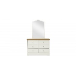 Alexandra Bedroom Set 90X190 cm White & Beige Oak