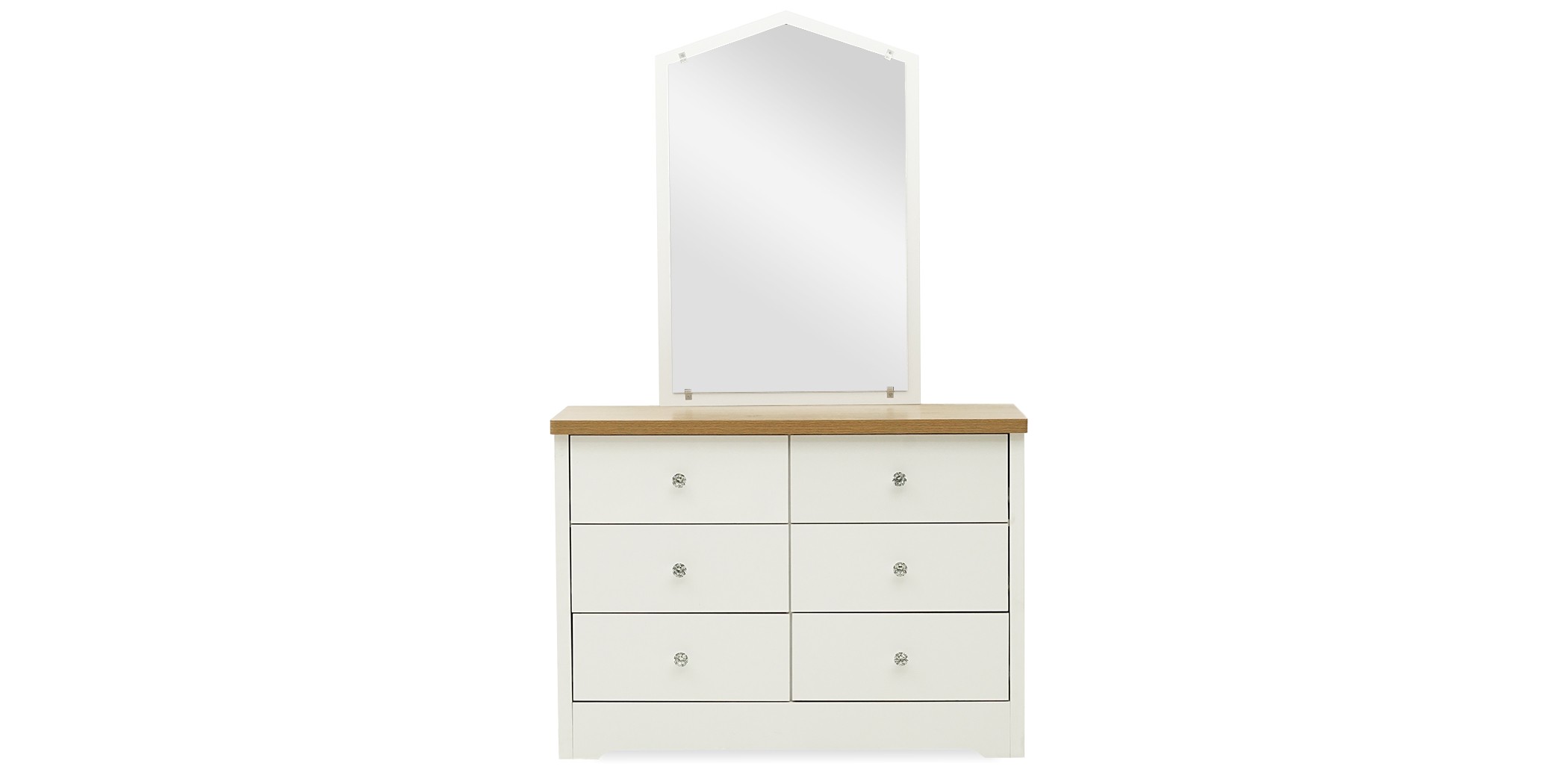 Alexandra Bedroom Set 90X190 cm White & Beige Oak