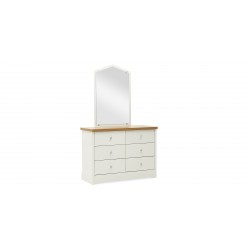 Alexandra Bedroom Set 90X190 cm White & Beige Oak