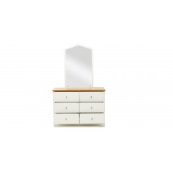 Alexandra Bedroom Set 90X190 cm White & Beige Oak