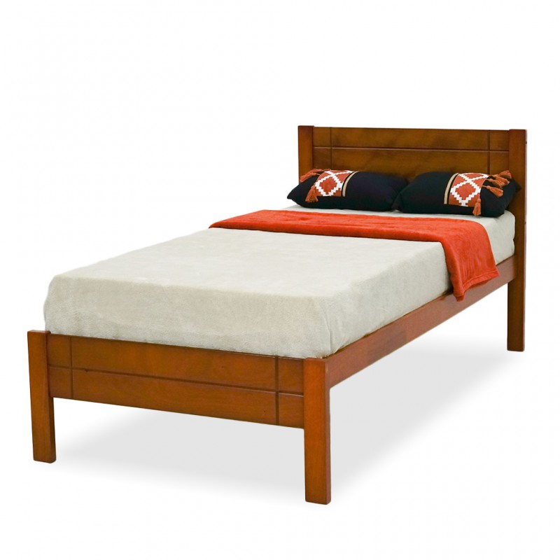 Cross Bed 90x190 cm Dirty Oak