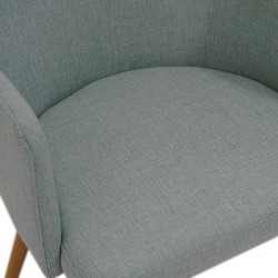 Gitel Arm Chair Natural/Sea Green Color