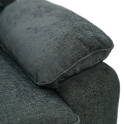 Sammy 3 Seater Sorrento Pewter Col Fabric