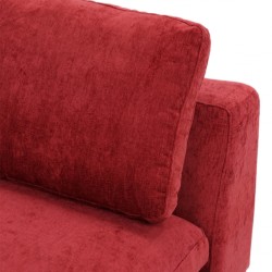 Tamarin Armless Chair Red Col Fabric