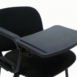 Stacking Lecture Chair COUVT3 Black With Flap