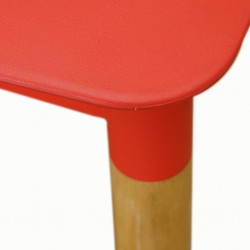 Stacking Chair COUXL802 Red Plastic