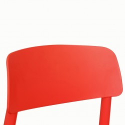 Stacking Chair COUXL802 Red Plastic