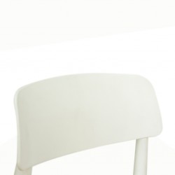 Stacking Chair COUXL802 White Plastic