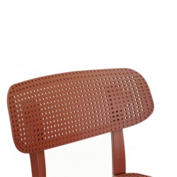 Stacking Chair COUXL804 Brown Plastic