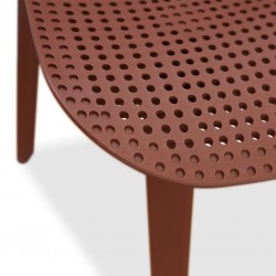 Stacking Chair COUXL804 Brown Plastic