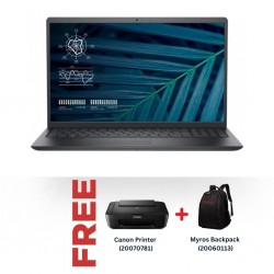 Dell Vostro 3510 Black Intel Core i3 & Free Canon PIXMA MG2540S Black + Myros Backpack / Carry Case
