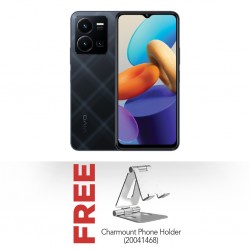Vivo Y35 Agate Black & Free Charmount Phone/Tablet Holder