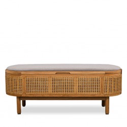 Ankhara Storage Bench Oak Grey