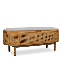Ankhara Storage Bench Oak Grey