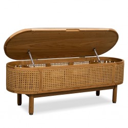 Ankhara Storage Bench Oak Grey