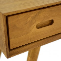 Ingrid Console Table With 3 Drawers In Teak