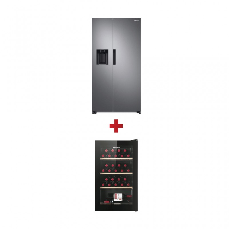 Samsung RS67A8810S9 Refrigerator + Hisense H30WC Wine Cellar