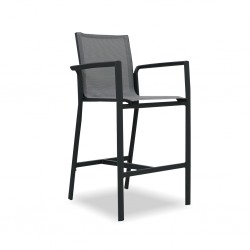 Stanley Bar Chair Textilene Gunmetal Colour