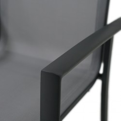 Stanley Bar Chair Textilene Gunmetal Colour