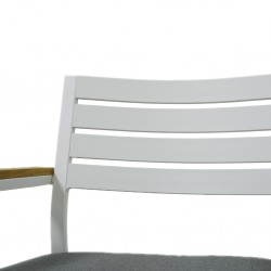 Clay Bar Chair With Cushion Matte White