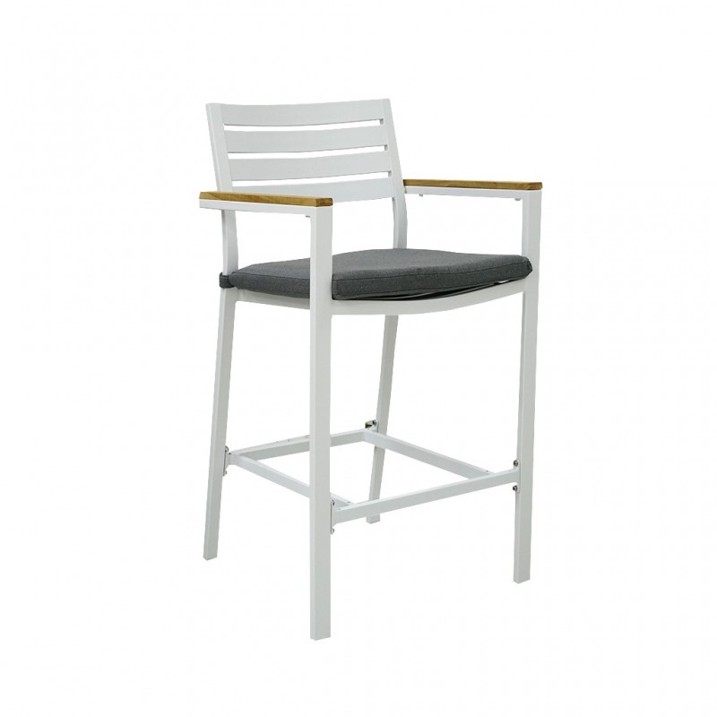 Clay Bar Chair With Cushion Matte White