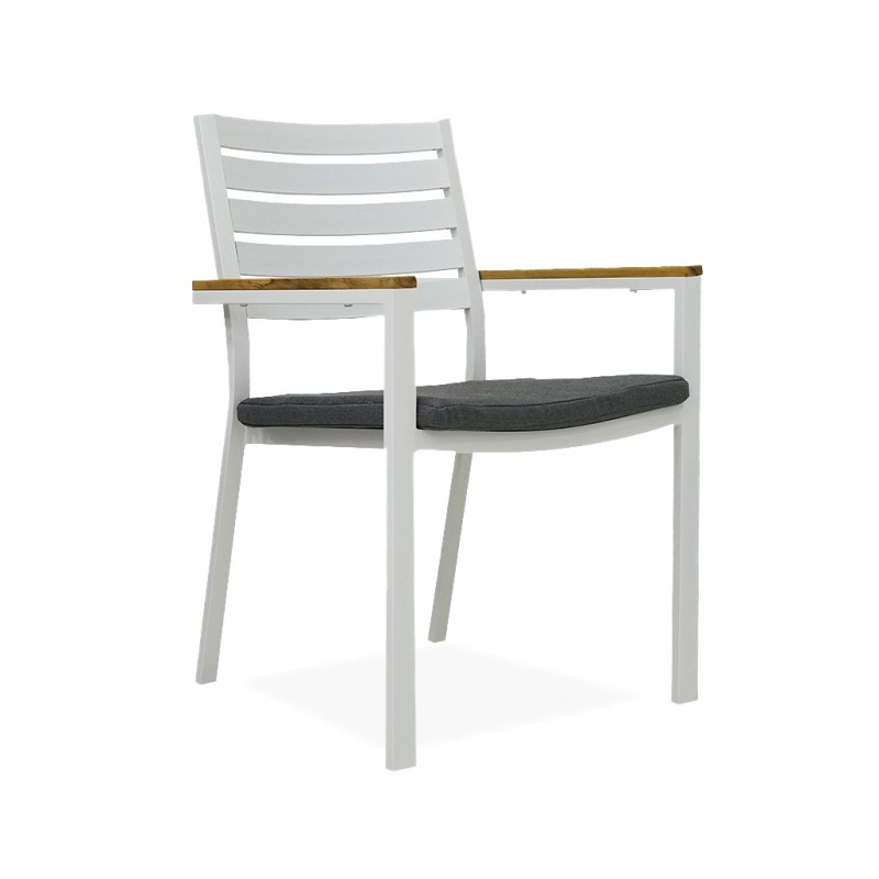Clay Dining Chair With Cushion Matte White Clay Dining Chair With Cushion Matte White