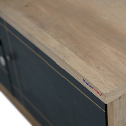 Fiona Low TV Cabinet Summer Oak & Dark Grey