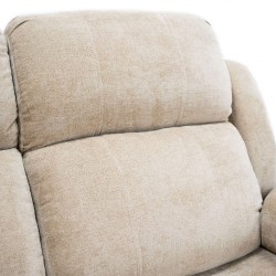 Sabella 3 Seater Reclining Sofa Camel Color Fabric