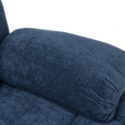 Sabella 3 Seaters Reclining Sofa Navy Color Fabric