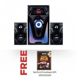 Sanford speaker SAN899-SF780SW-A 2.1 channel with subwoofer & Free Sanford Envelope Gift