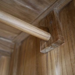 Essex 4 Doors Wardrobe In Teak