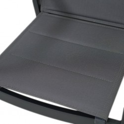 Mikado Chair Padded Sling Gunmetal