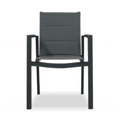 Mikado Chair Padded Sling Gunmetal