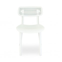 Stacking Chair COUXL804 White Plastic