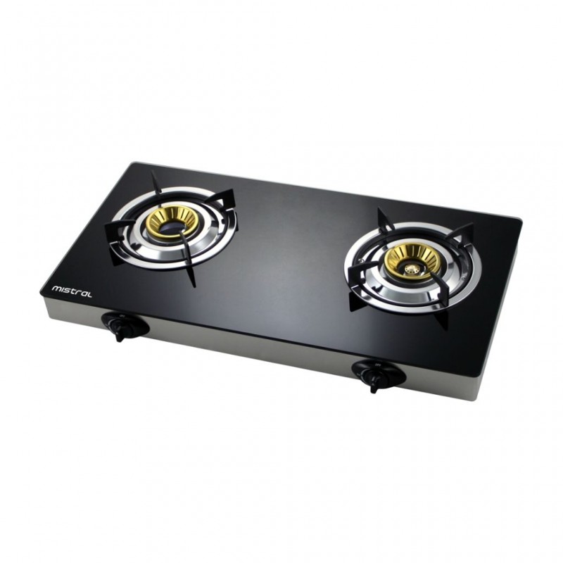 Mistral MGC9208G Slim Glass Top Double Burner