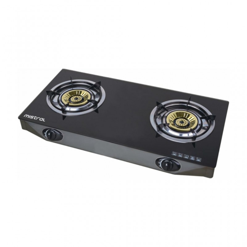 Mistral MGC9275G Glass Top Double Burner