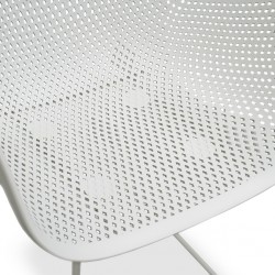 Lilac PP Chair White With Steel Leg
