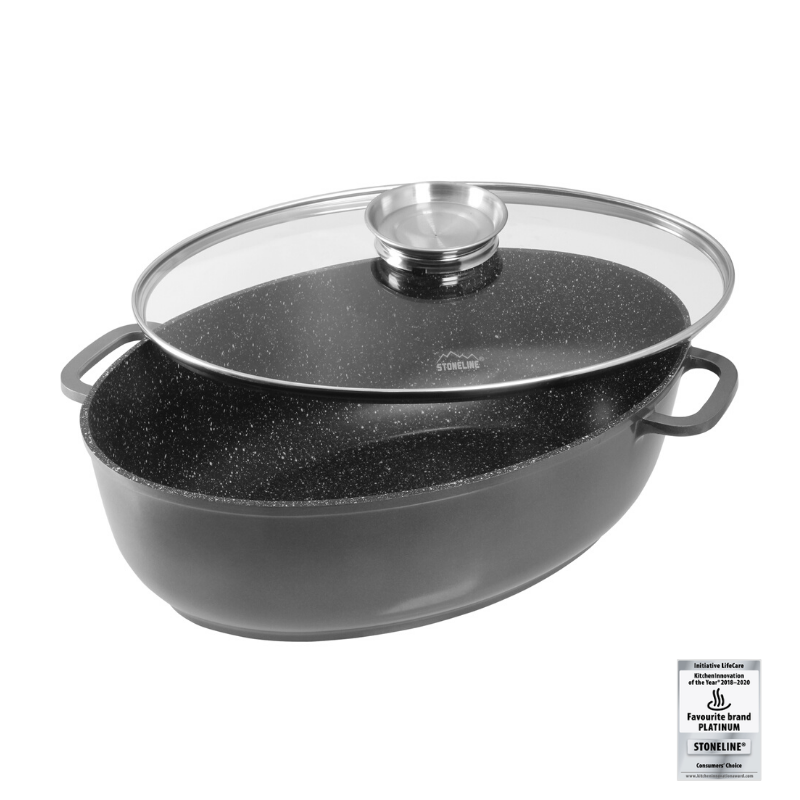 Stoneline WX 13981 38cm Oval Gourmet Roaster "O"