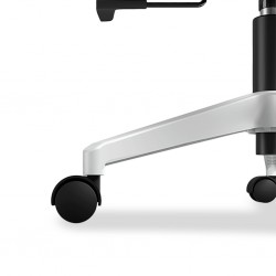 Sally Office Chair White Frame And Blue Fabric