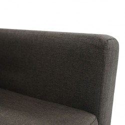 Picasso Sofa Corner in Brown Fabric