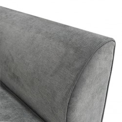 Bella Sofa Corner + Ottoman Grey Col Fabrics