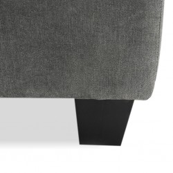 Bella Sofa Corner + Ottoman Grey Col Fabrics