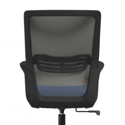 Sally Office Chair Black Frame And Blue Fabric